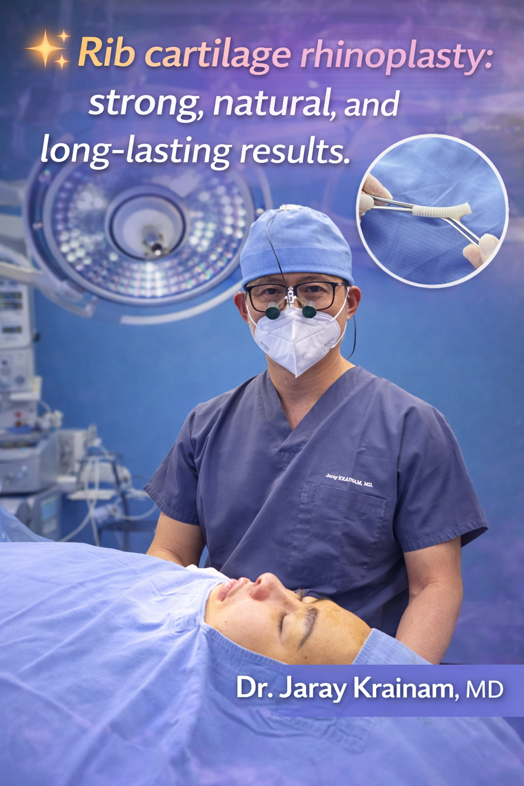 Rib Cartilage Rhinoplasty in Thailand: Defined Structure, Naturally You