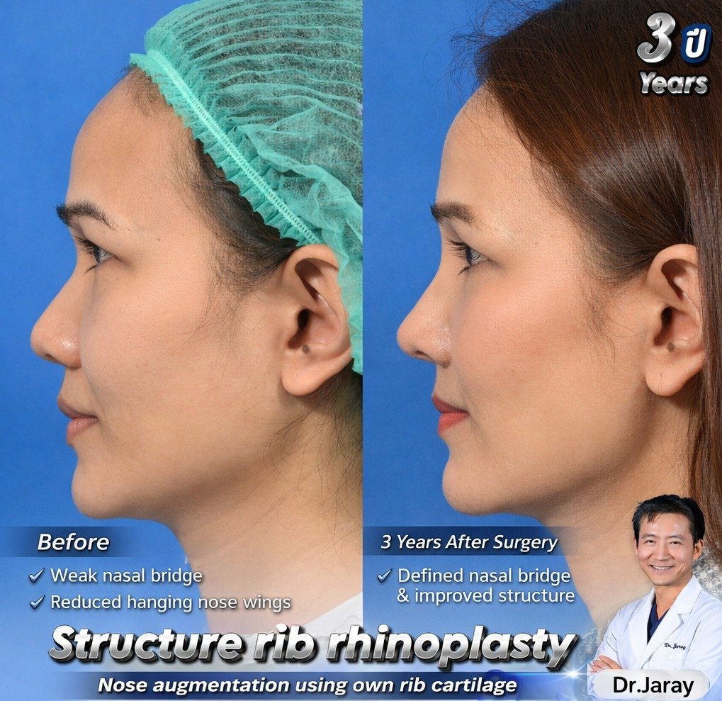 3-Year Result: Refined, Natural Outcomes with Structural Rib Rhinoplasty